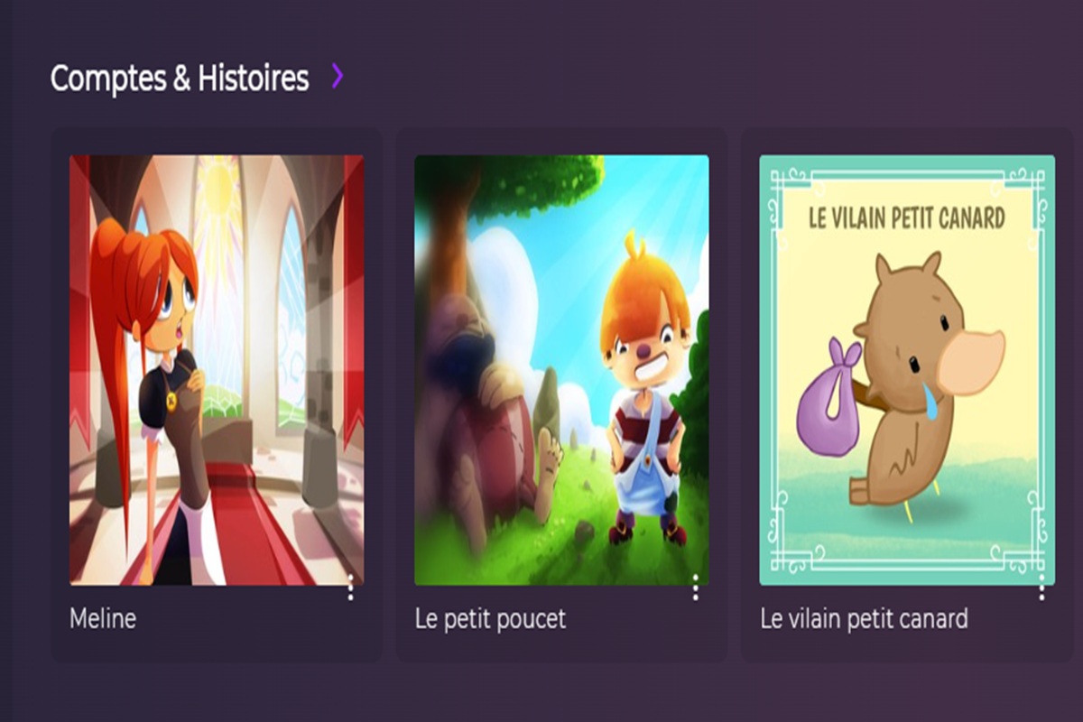 La rubrique Comptes & Histoires de Playup  