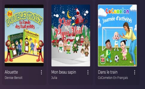 Des comptines sur Playup