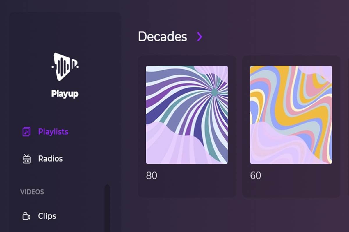 La rubrique Decades sur Playup