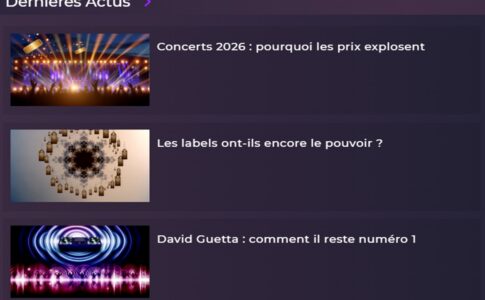La rubrique Dernières Actus sur Playup