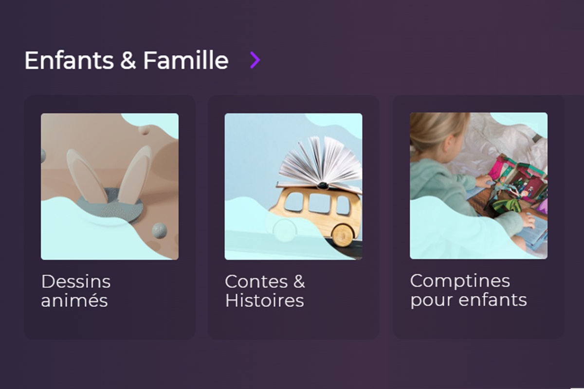 La rubrique Enfants et Famille sur Playup 