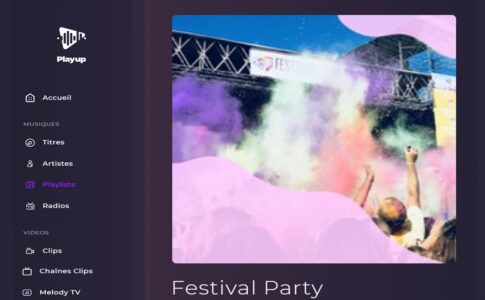 La playlist Festival Party sur Playup