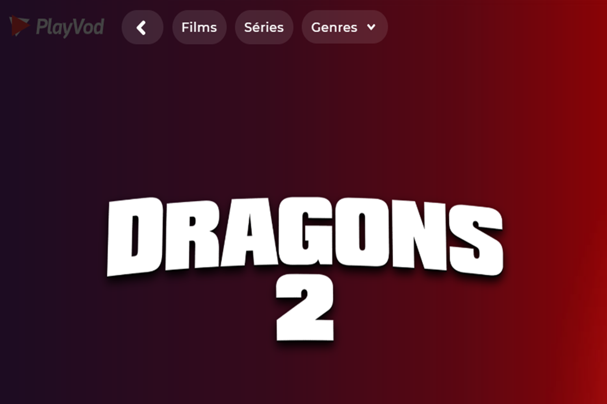 Le film Dragons 2 sur PlayVOD
