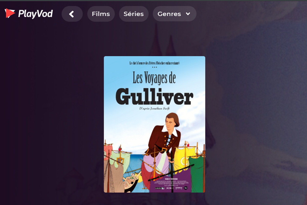 Le film d’animation Les Voyages de Gulliver sur PlayVOD