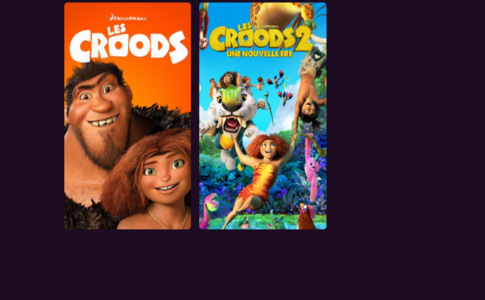 Affiches des films de la saga Les Croods