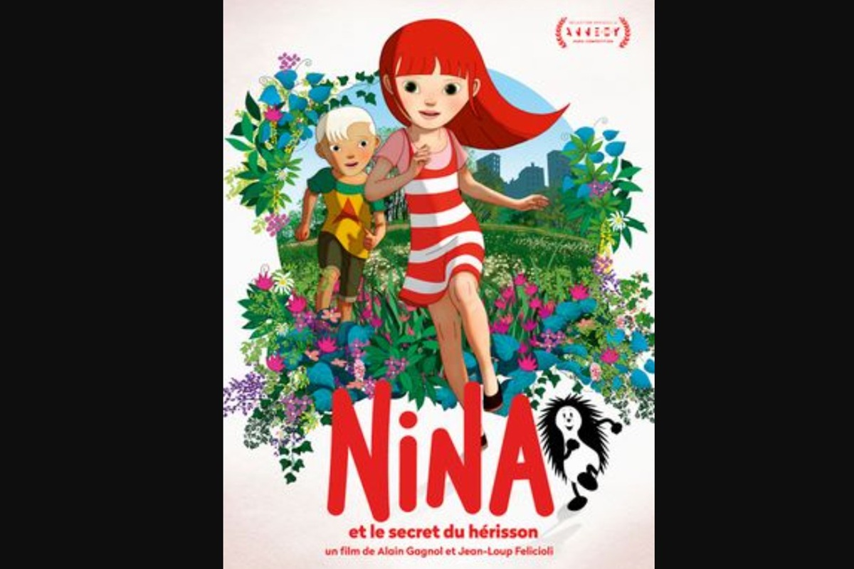 Affiche du film d'animation Nina et le secret du hérisson 