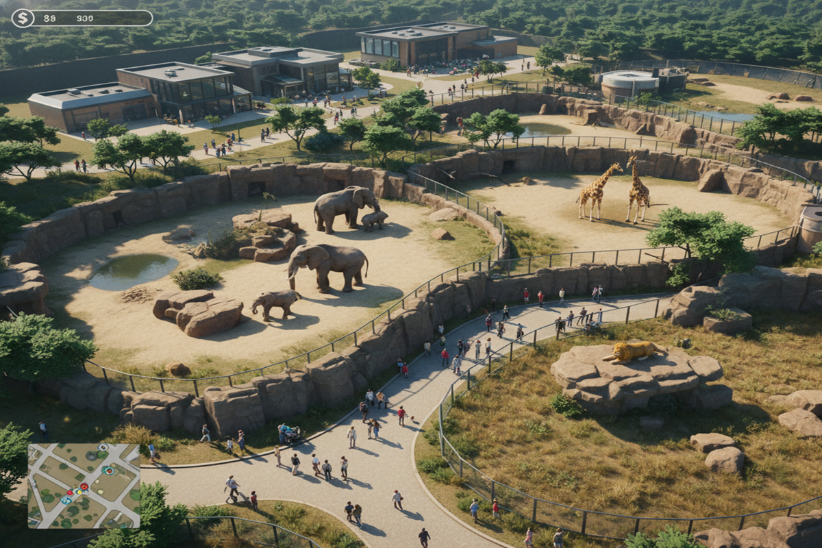 Gameplay d’un jeu de gestion comme Planet Zoo 2