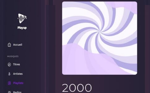 La playlist Années 2000 sur Playup