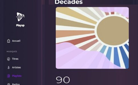 La playlist Années 90 sur Playup