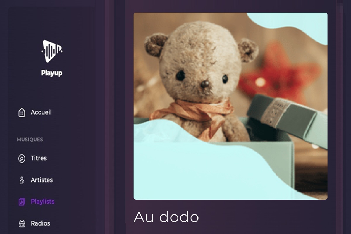 La playlist Au dodo sur Playup 