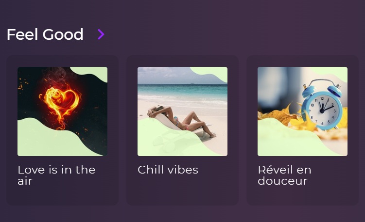 Des playlists à découvrir sur Playup