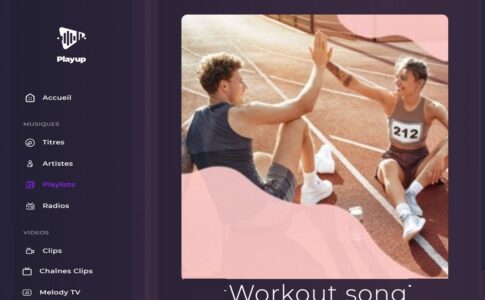 La playlist Workout Songs sur Playup