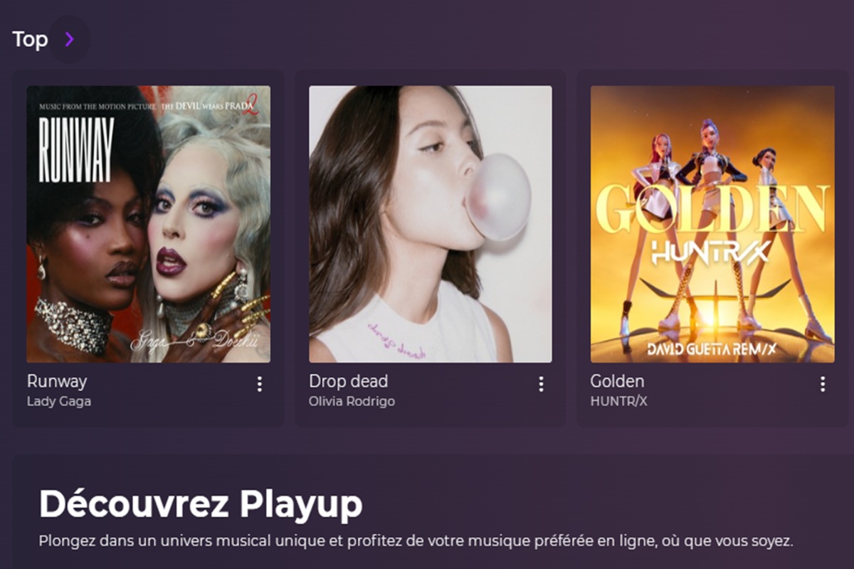 Section Top de Playup