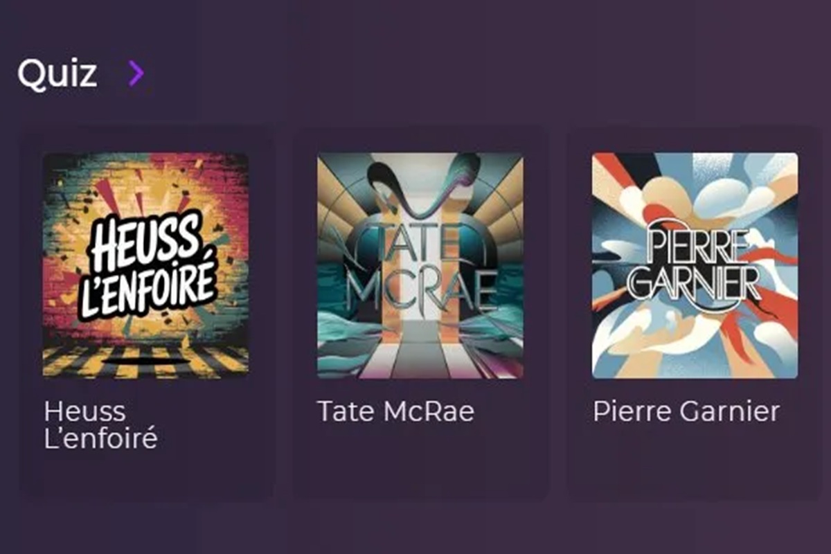 La rubrique Quiz sur Playup  