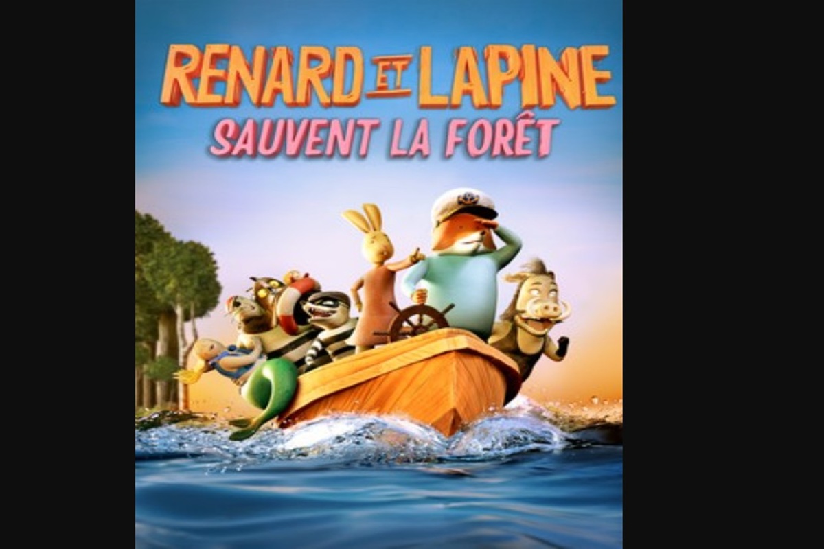 film d'animation,aventure,enfants,vod,playvod Affiche du film d'animation Renard et Lapine sauvent la forêt
