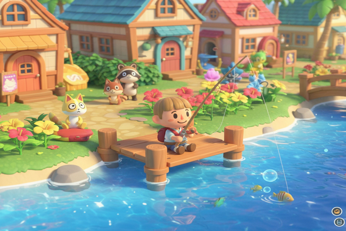 Gameplay d’un jeu de simulation comme Animal Crossing : New Horizons