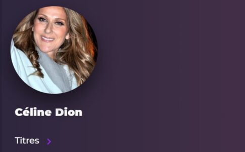 La chanteuse Céline Dion