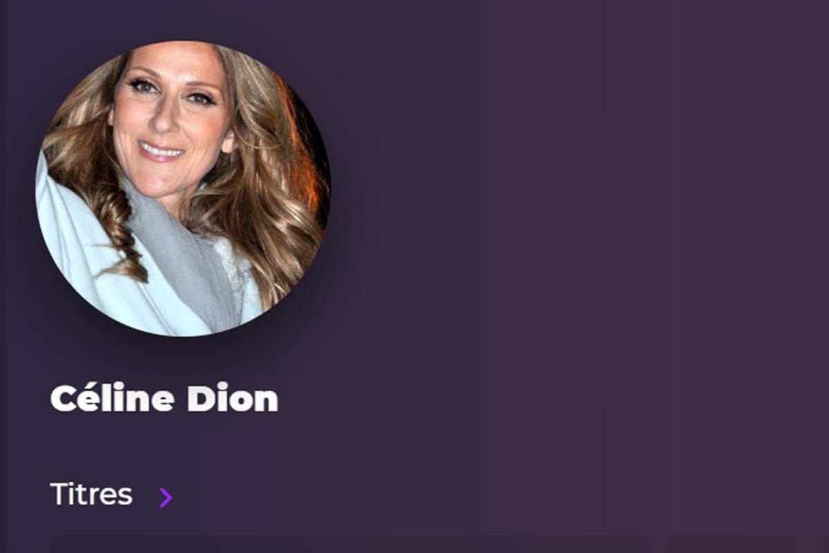 La chanteuse Céline Dion