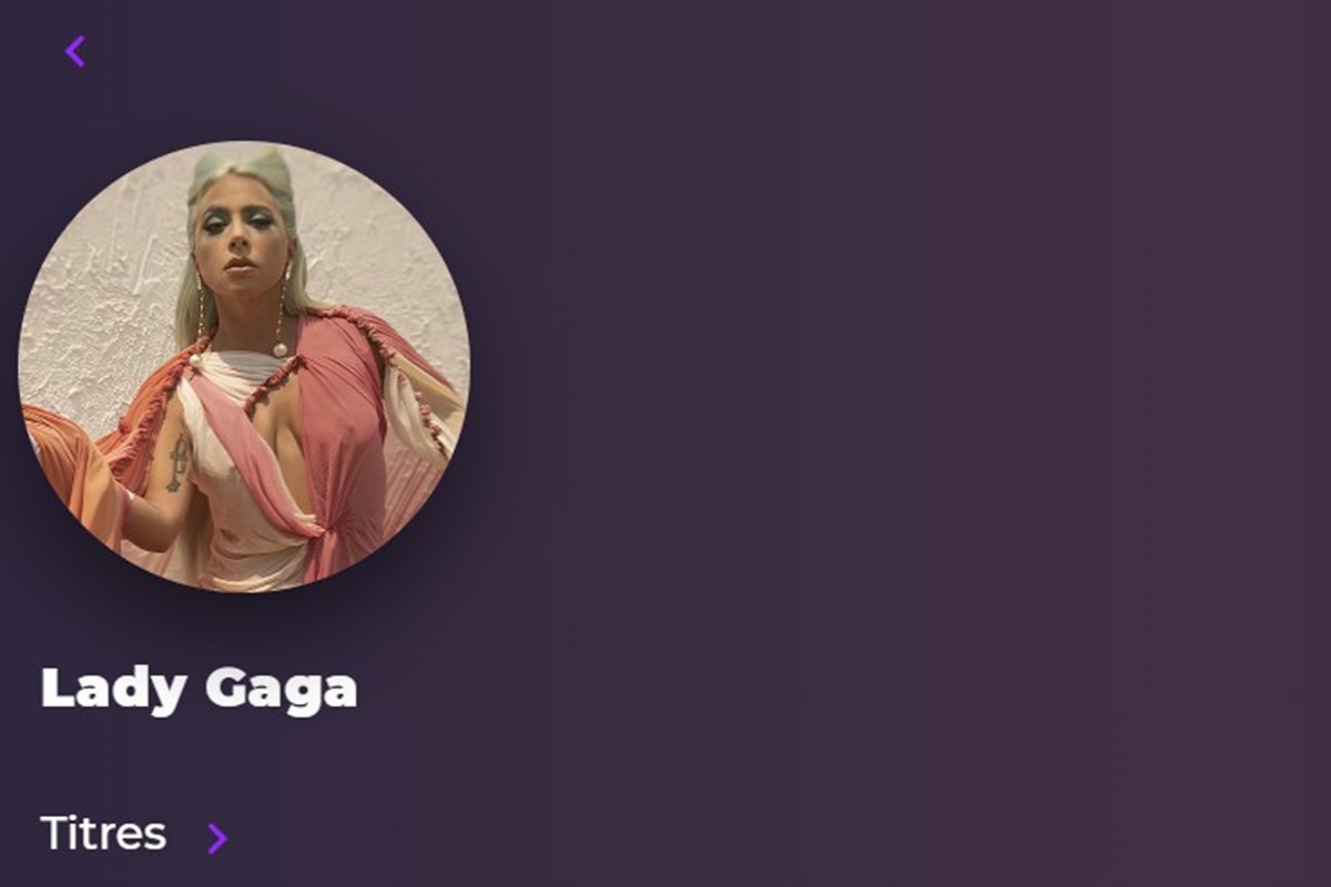 La chanteuse Lady Gaga