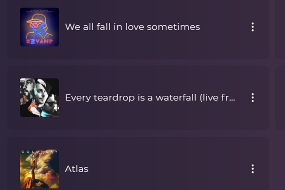 Titres de Coldplay