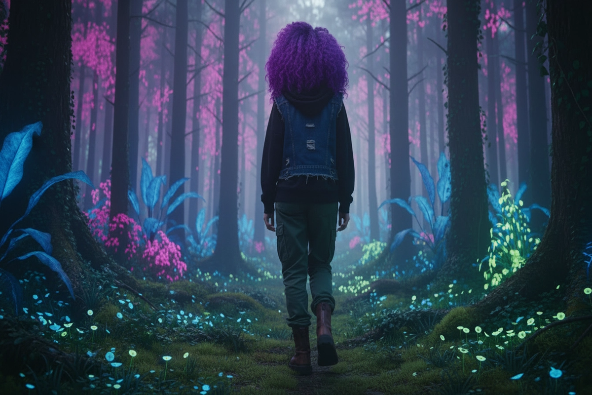 Adolescente inspirée de la protagoniste de Billie, à la Croisée des Mondes