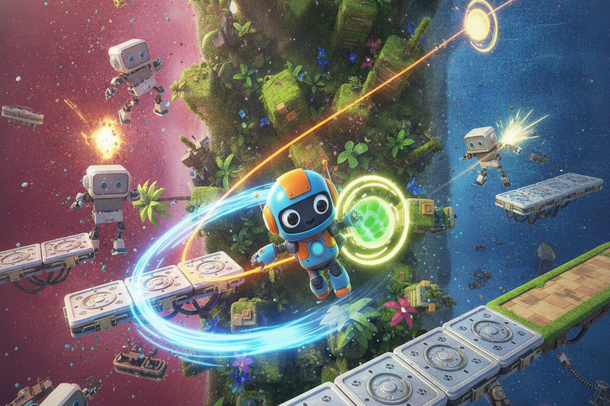 Gameplay d’un jeu similaire à Astro Bot
