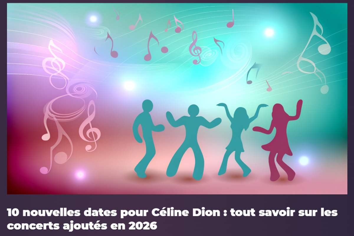 Image d’une actu Playup sur les 10 nouvelles dates de Céline Dion