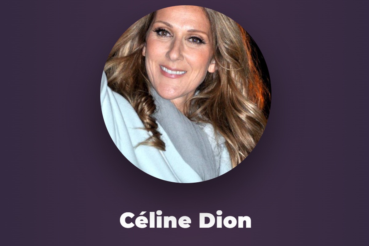 L’artiste Céline Dion sur Playup