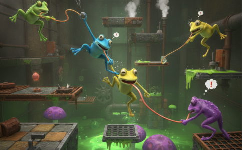 Gameplay d’un jeu similaire à Frog Sqwad