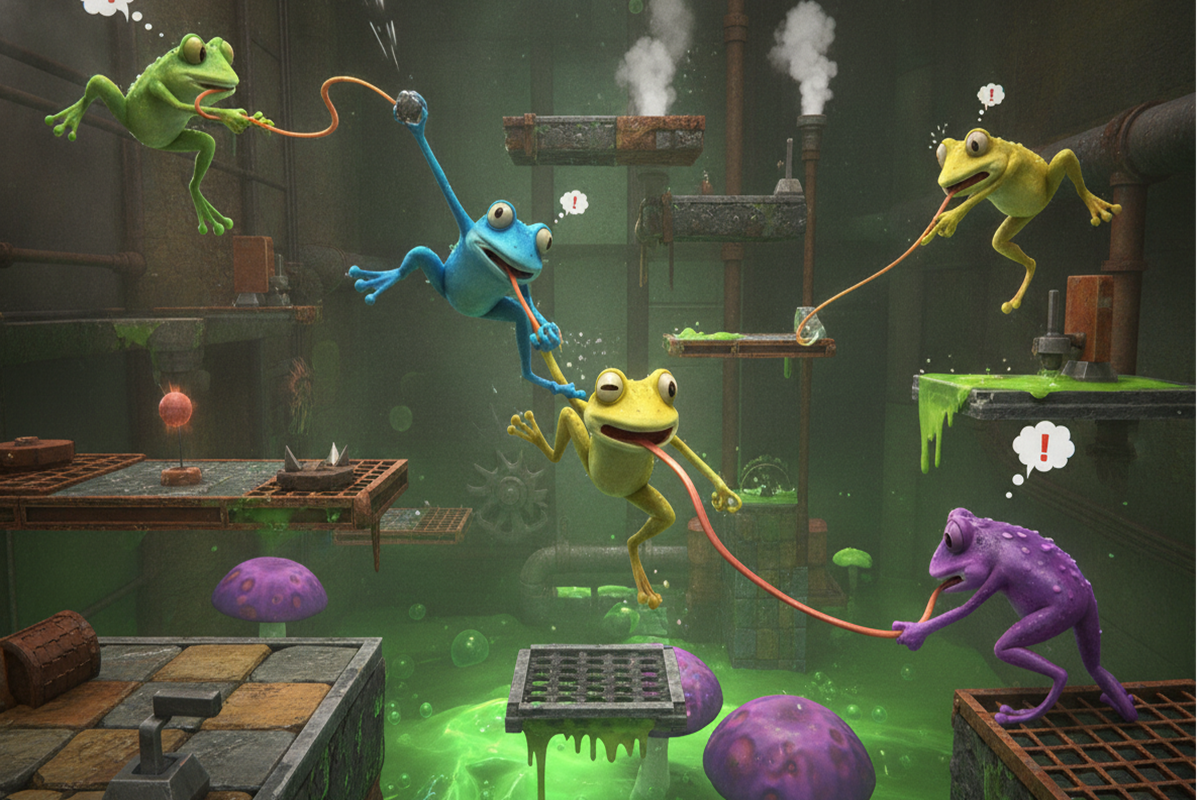 Gameplay d’un jeu similaire à Frog Sqwad