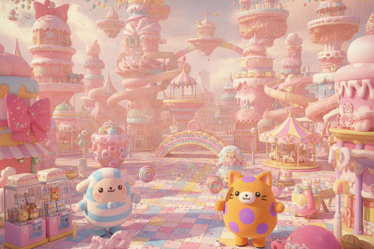 Gameplay d’un jeu multijoueur comme Hello Kitty Party Land