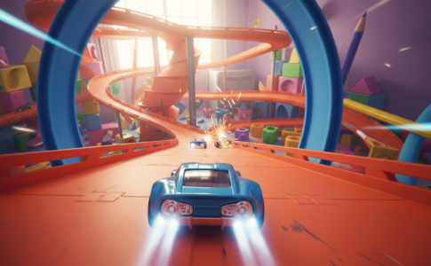 Gameplay d’un jeu de course comme Hot Wheels Infinite Rush