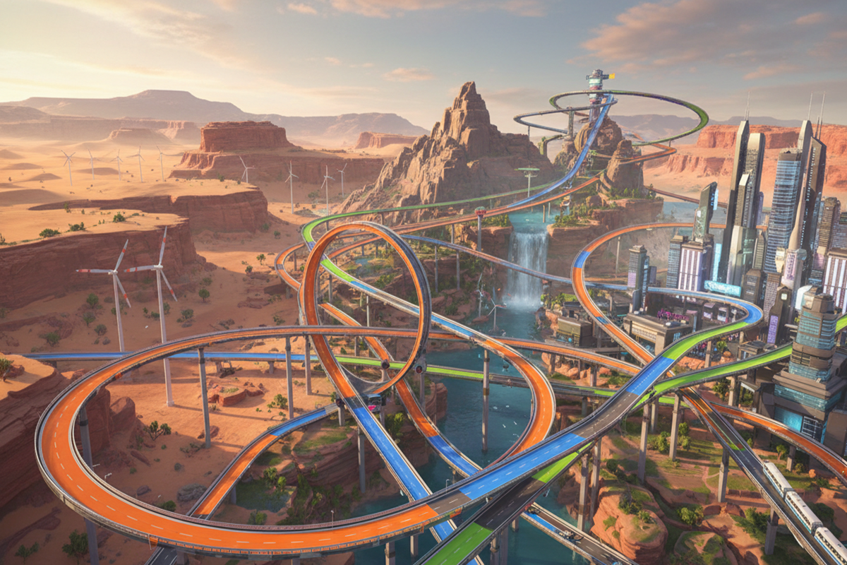 Gameplay d’un jeu similaire à Hot Wheels Infinite Rush