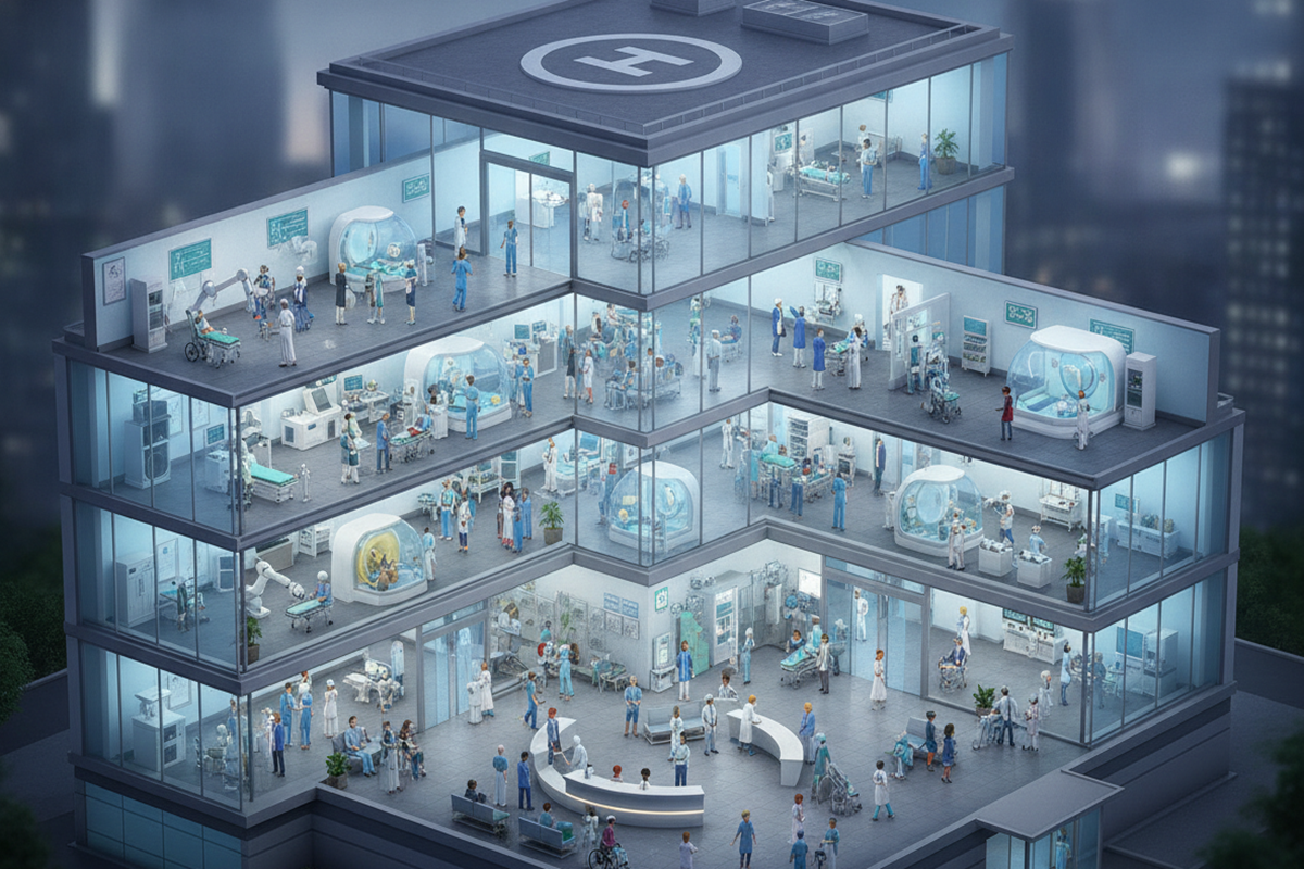 Gameplay d’un jeu similaire à Two Point Hospital : Full Health Collection
