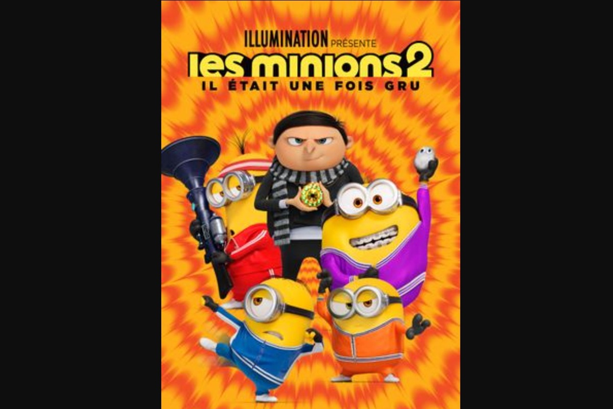 Affiche du film d'animation Les Minions 2 : Il était une fois Gru