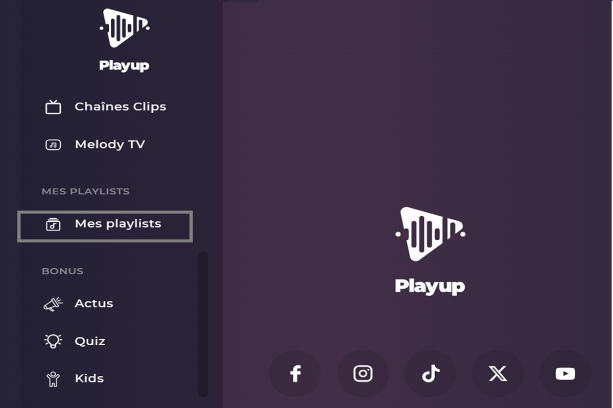 La section Mes Playlists
