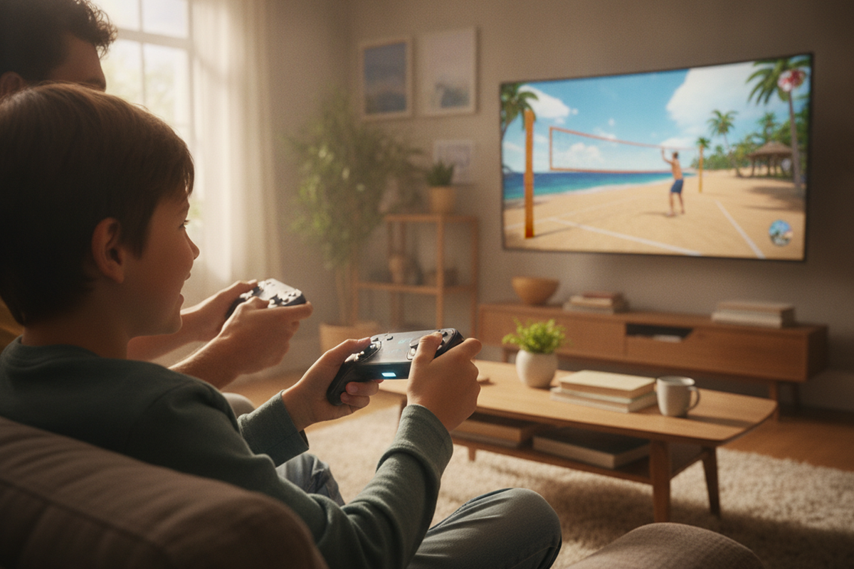 Jouer en famille à un jeu comme Nintendo Switch Sports Resort