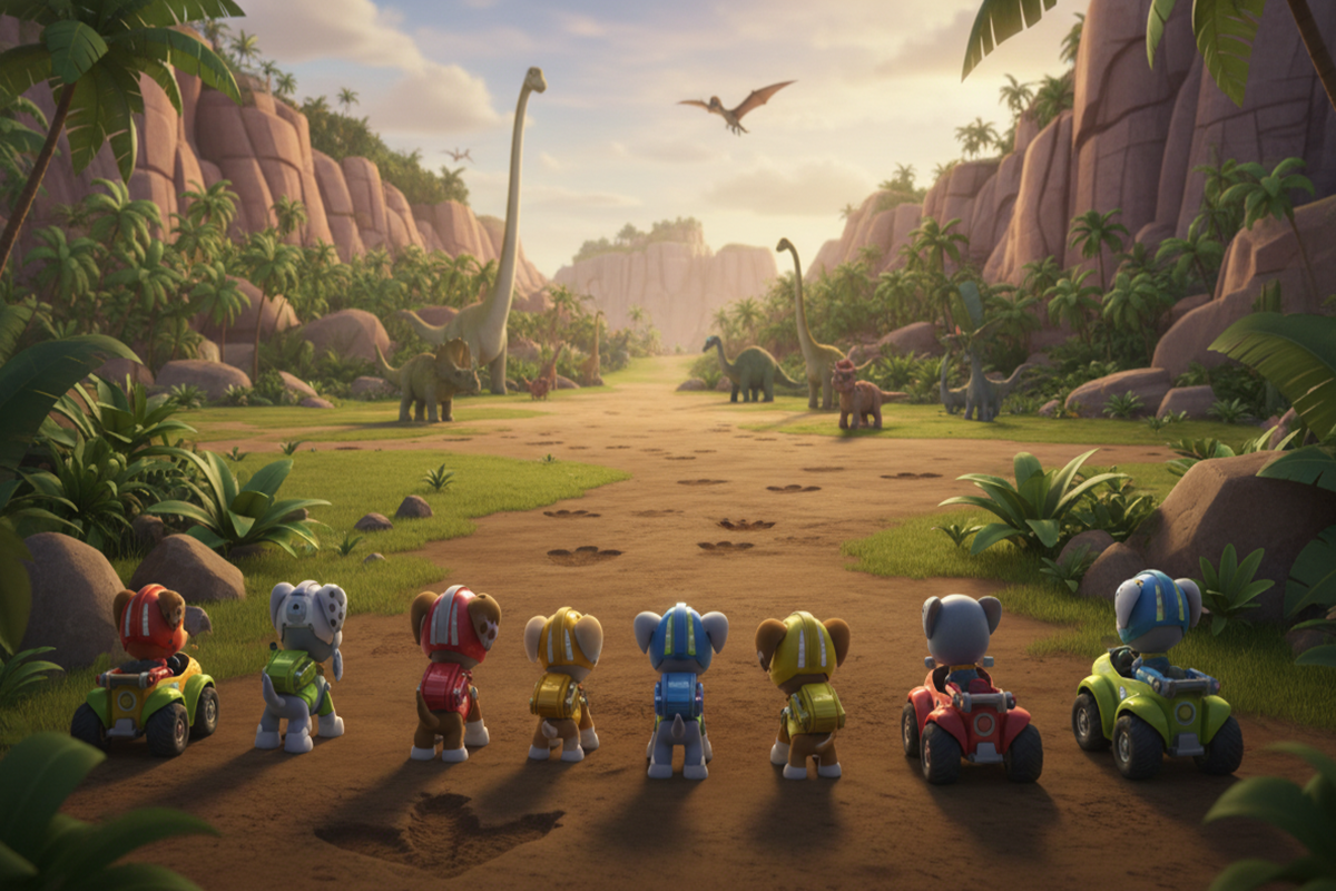 Gameplay d’un jeu comme Paw Patrol La Pat'Patrouille : Mission Dino