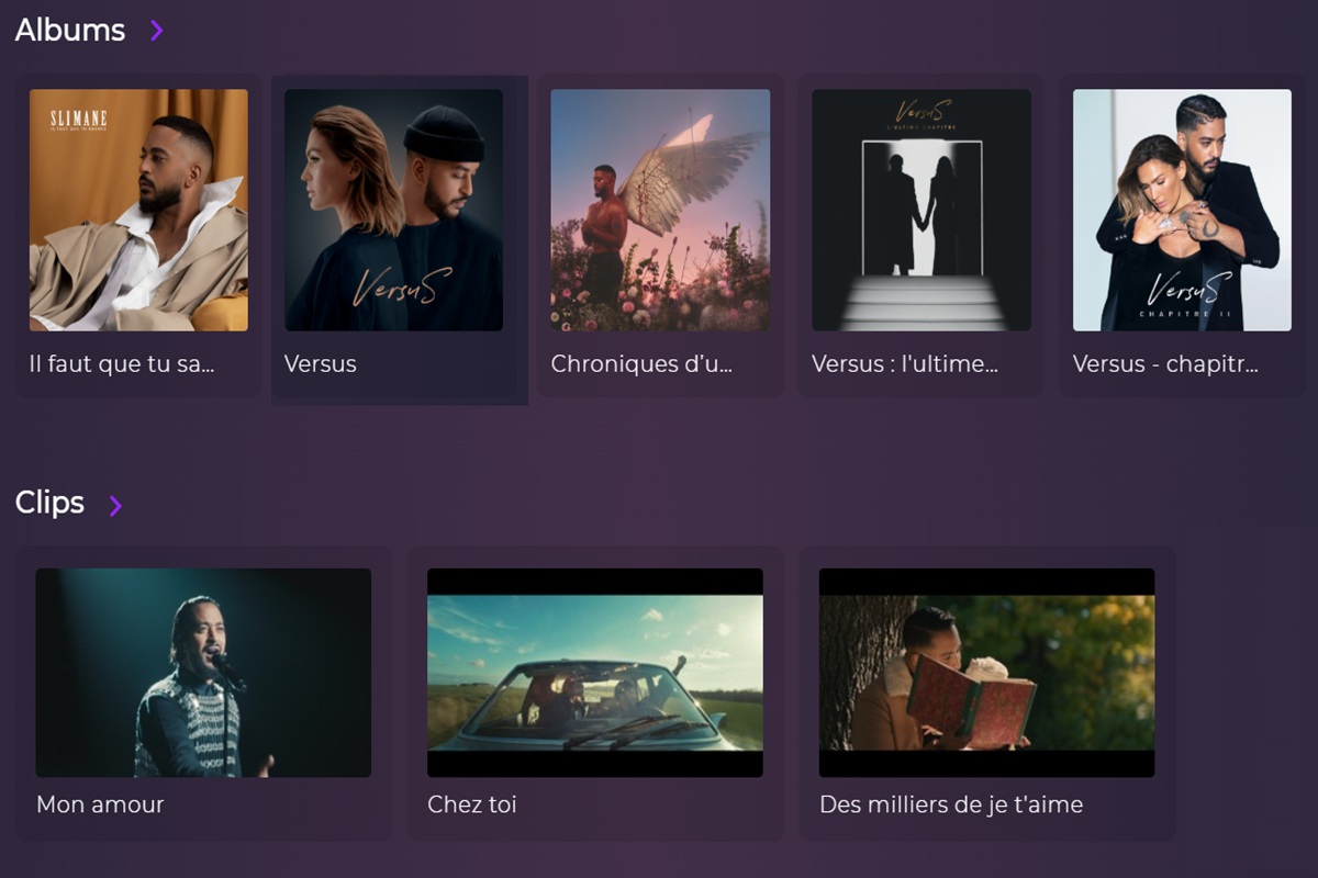 Les albums et clips de Slimane disponibles sur Playup