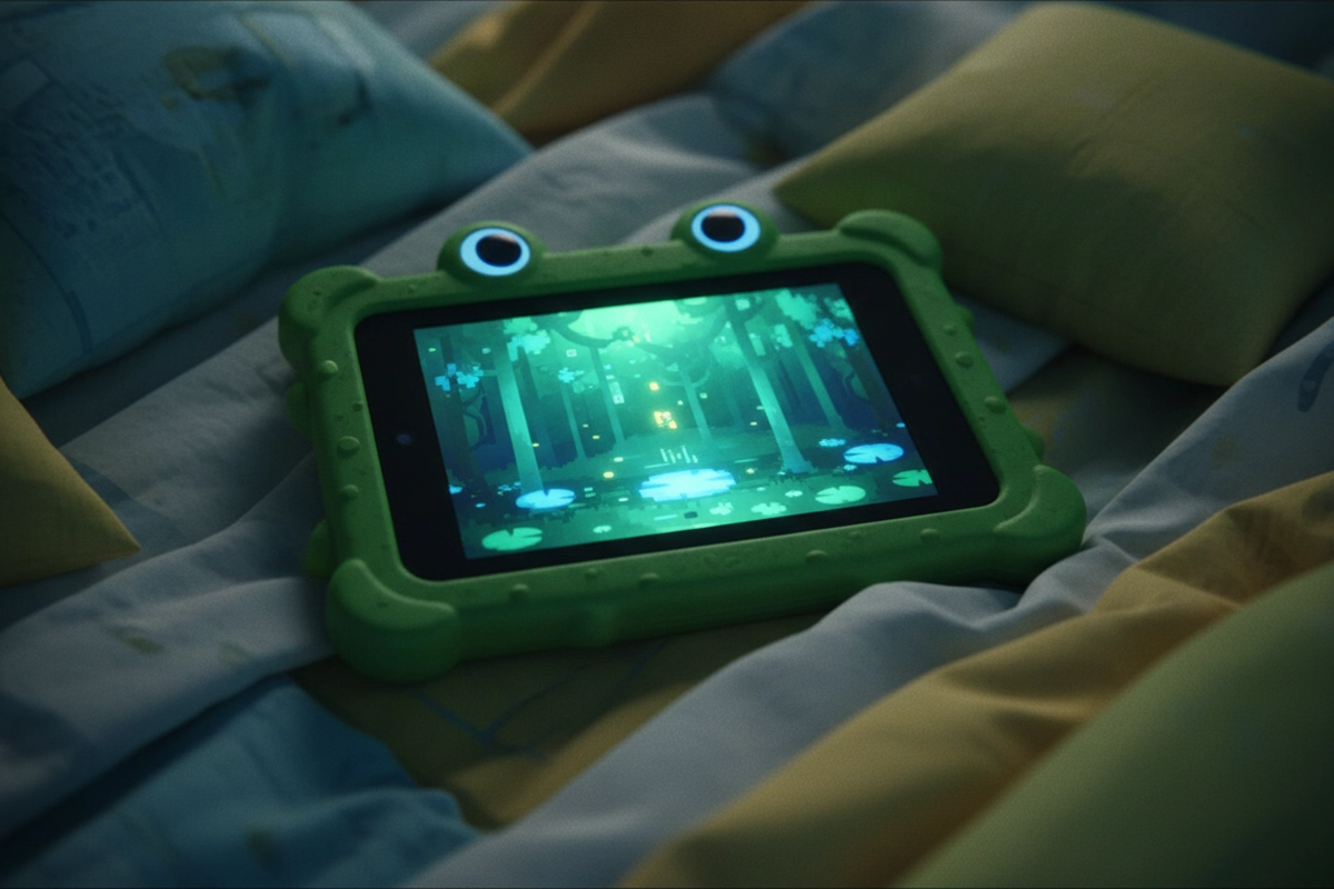 Tablette tactile similaire à Lilypad dans Toy Story 5