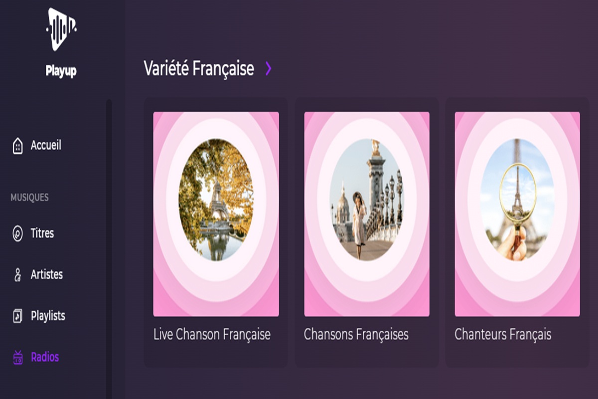 La radio Chansons Françaises sur Playup