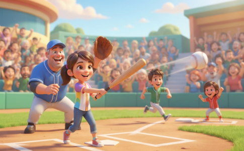 Gameplay d’un jeu comme Backyard Baseball