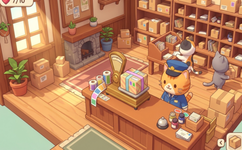 Gameplay d’un jeu similaire à Cat Mail Co.