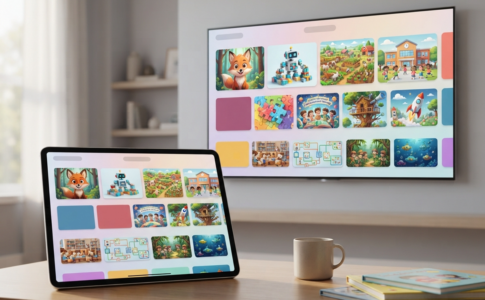 Un catalogue de jeux sur mobile