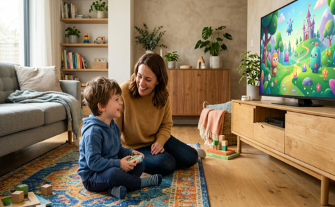 Un enfant qui joue aux jeux Xbox