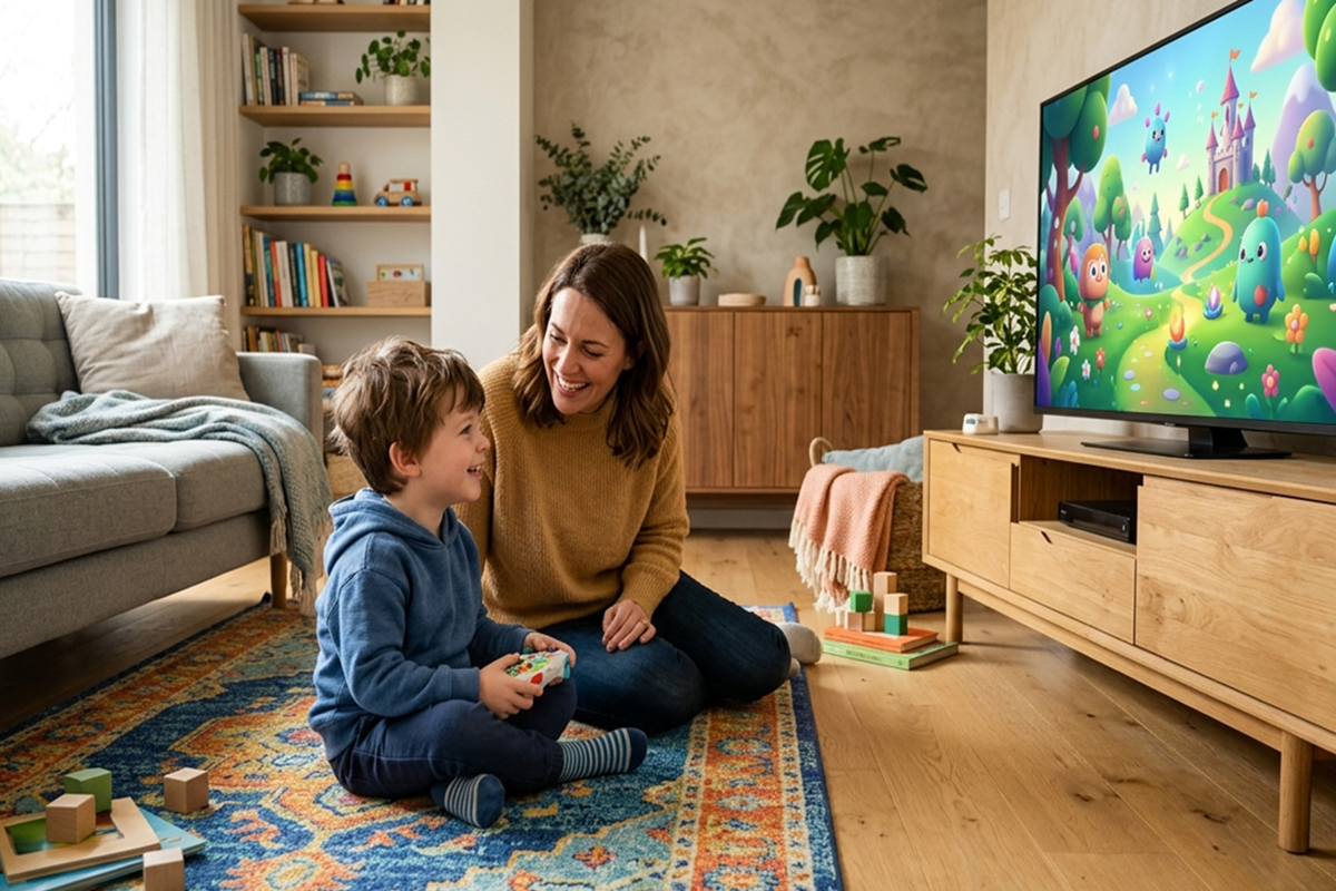 Un enfant qui joue aux jeux Xbox