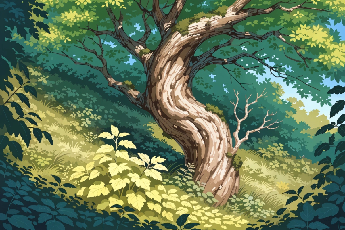 Une forêt verdoyante en été, symbole de la prévention des feux de forêt