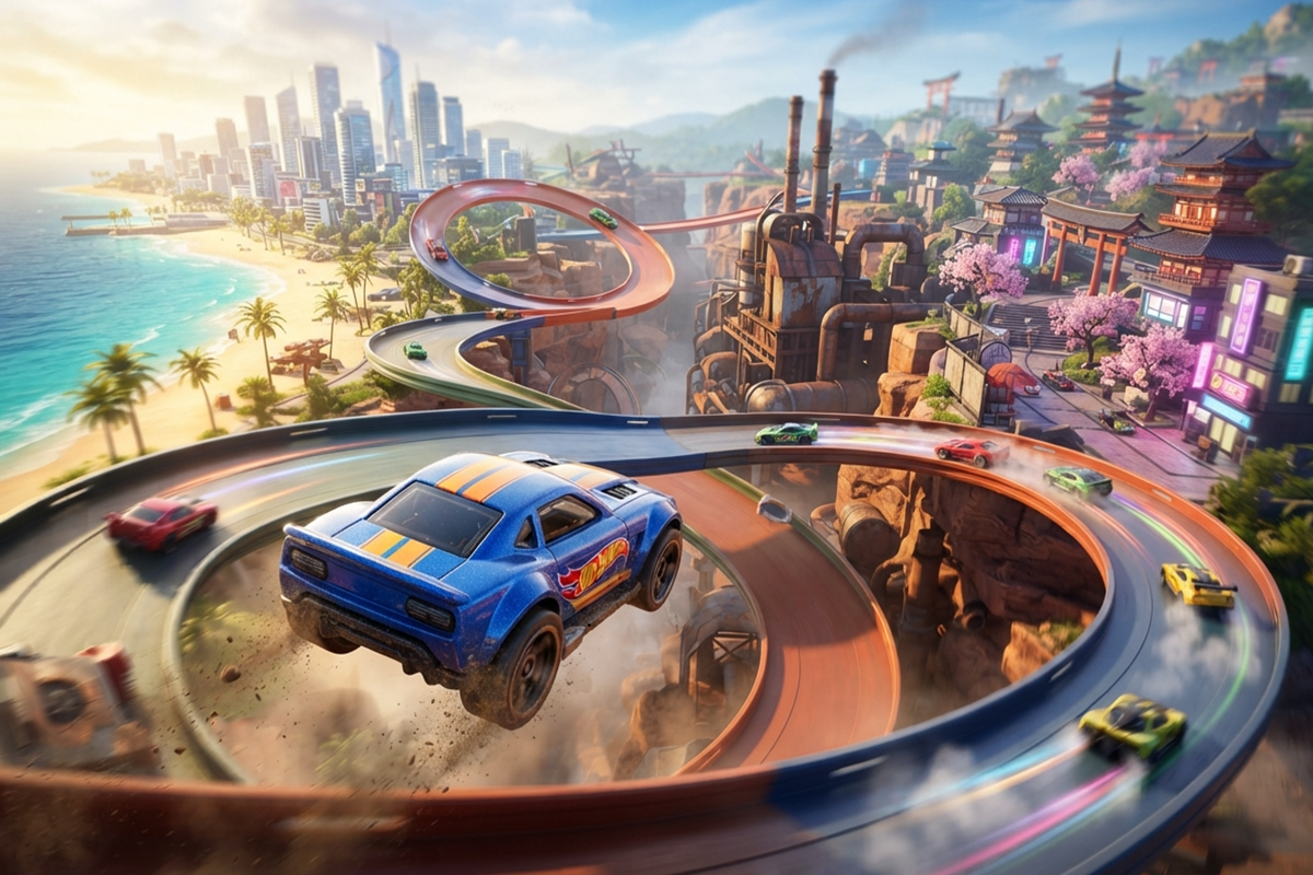 Gameplay d’un jeu similaire à Hot Wheels Infinite Rush