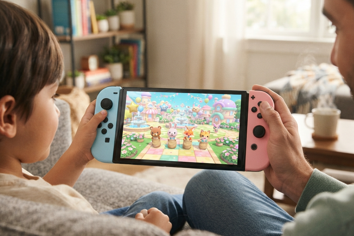 Jouer en famille sur Nintendo Switch