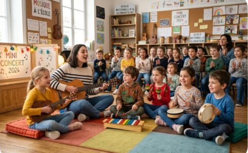 Un mini-concert à l’école